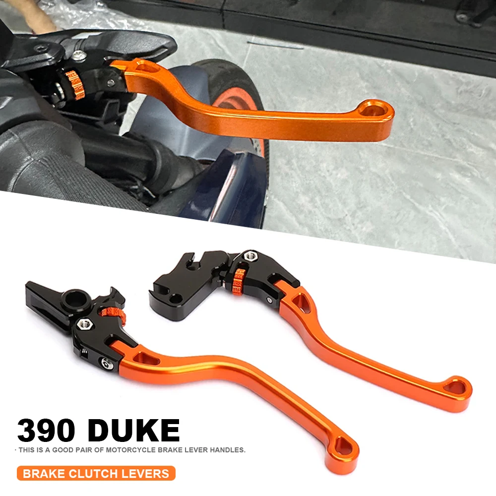 

New CNC Aluminum Adjustable Brake Clutch Levers Motorcycle Accessories For 390 Duke 390Duke 390 DUKE 390DUKE 2024