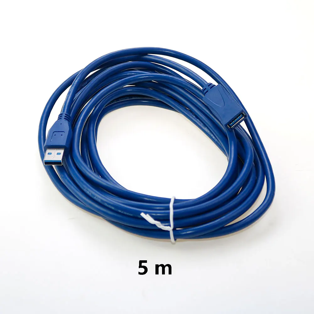 1 strip USB 3.0 Cables Male to Female 1.5m 3m 5m Data Sync USB 3.0 High Speed Extender Cord USB Extension Cable Blue