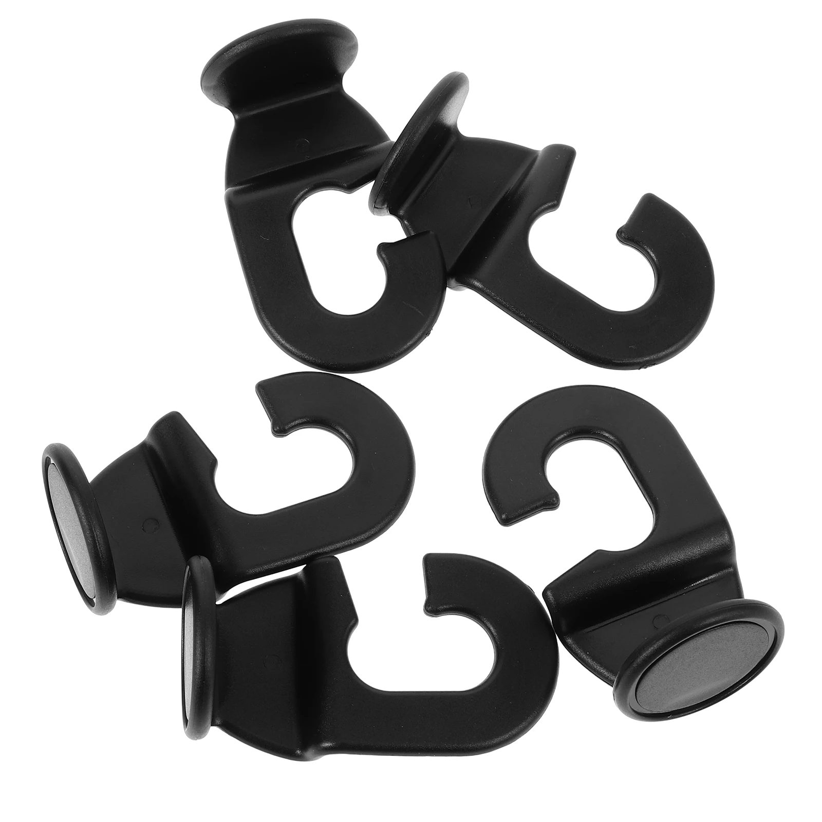 

5pcs Car Hooks Universal Hanger Organizer Back Seat Storage ABS Non-tool Installation Classic Black Color Car Organizers Storage