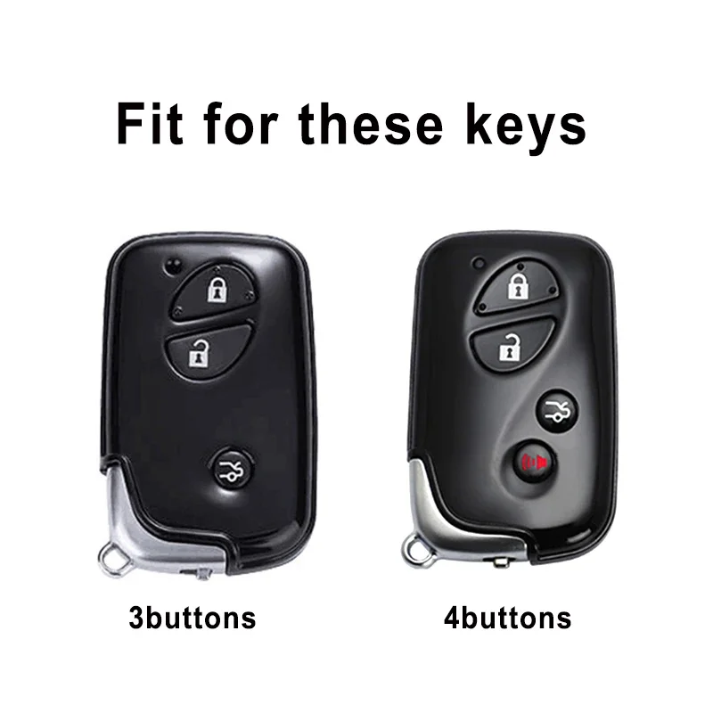 3/4 Buttons Leather Car Remote Key Case Cover for Lexus IS250 IS300C RX270 CT200H GX400 GX460 ES240 ES350 LS460 GS300 450h 460h