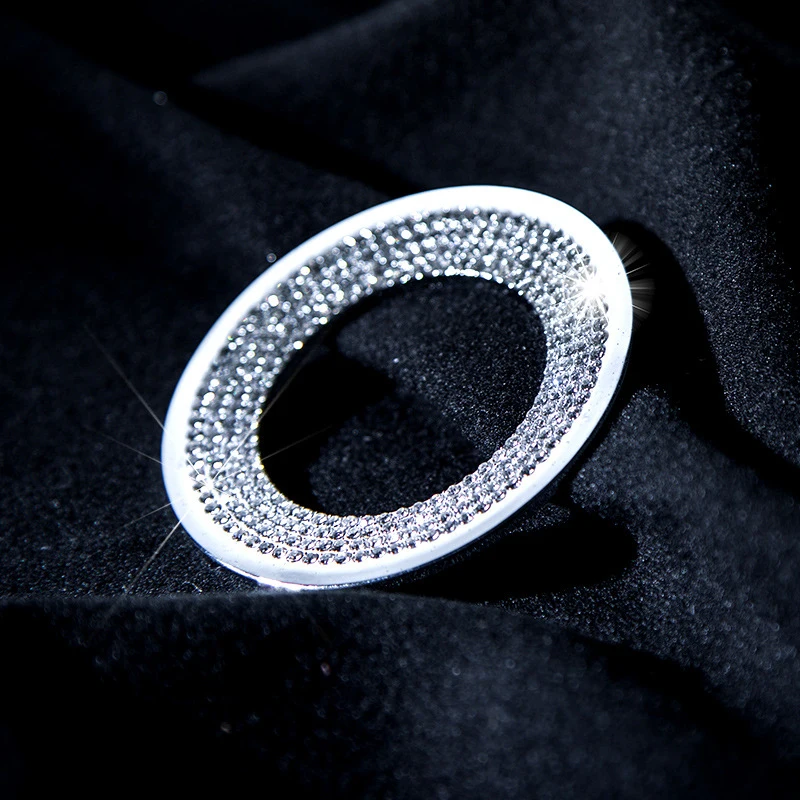 

Для VW Volkswagen Polo Golf 4 5 6 Jetta Passat B5 B6 Golf Tiguan Arteon: Кристаллическая алмазная эмблема-наклейка на руль автомобиля