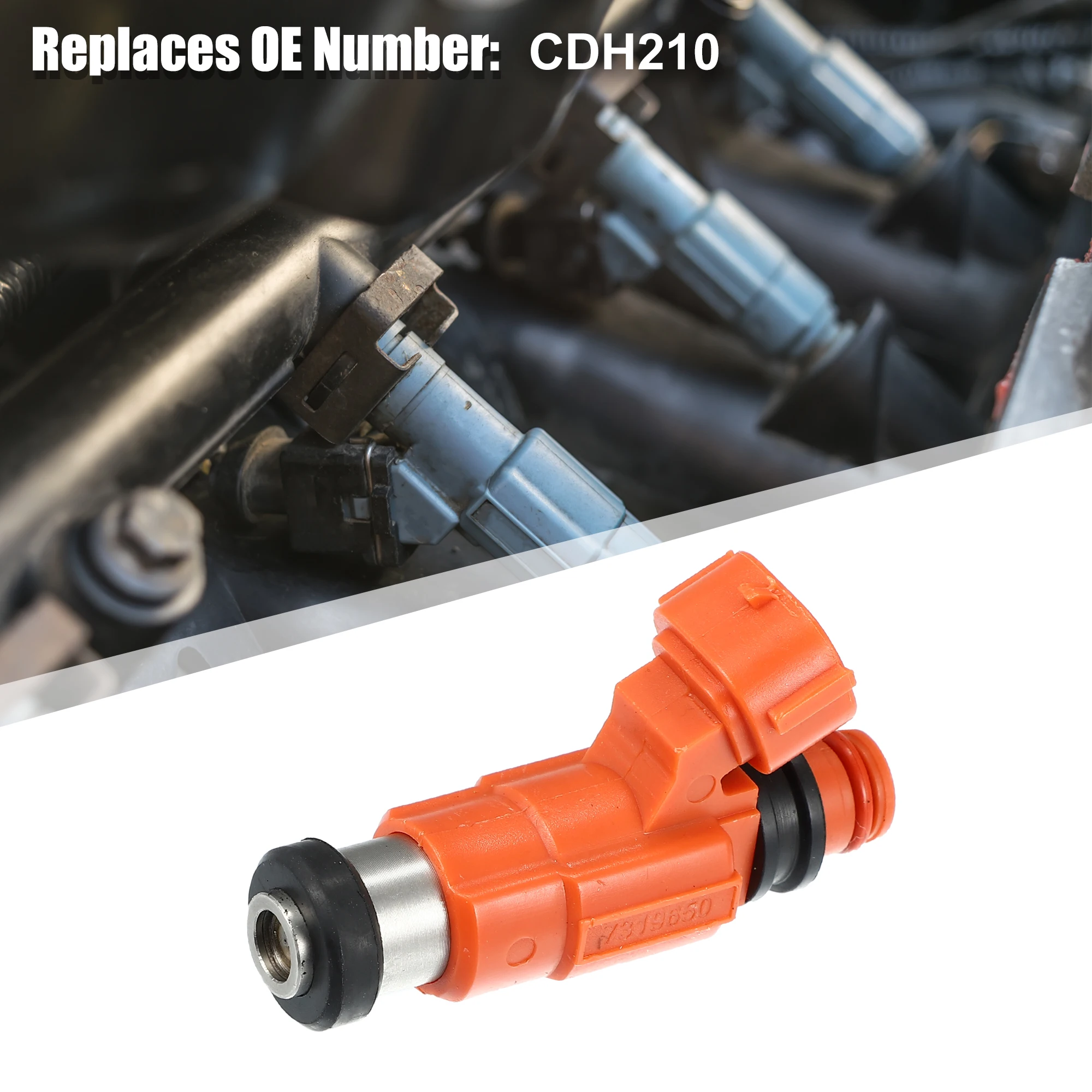 UXCELL 4pcs CDH210 Auto Fuel Injector Replacement for Yamaha Outboard 115 HP Marine
