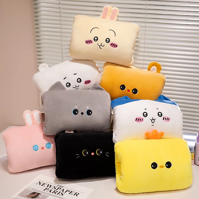 Peluche riscaldato giocattolo scaldamani cuscino cuscino comfort multifunzionale per dormire divano letto uso in auto idea regalo invernale