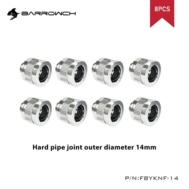 Imagem -03 - Barrowch-conector de Refrigeração de Água Montagem de Tubo Duro Super Anti-off Rosca g1 Acrílico Petg Wolverine od 14 mm 16 mm Pcs 10 Pcs