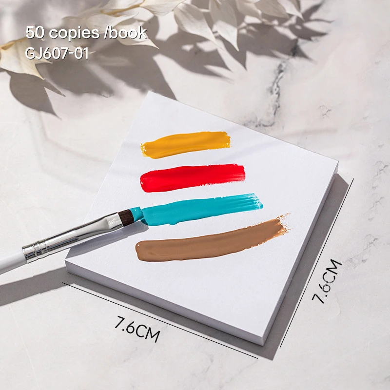 50 Sheets Per Pack Disposable Dental Paper Mixed Dental Laboratory Paper Oral Color Matching Tools Dental Cement Powder