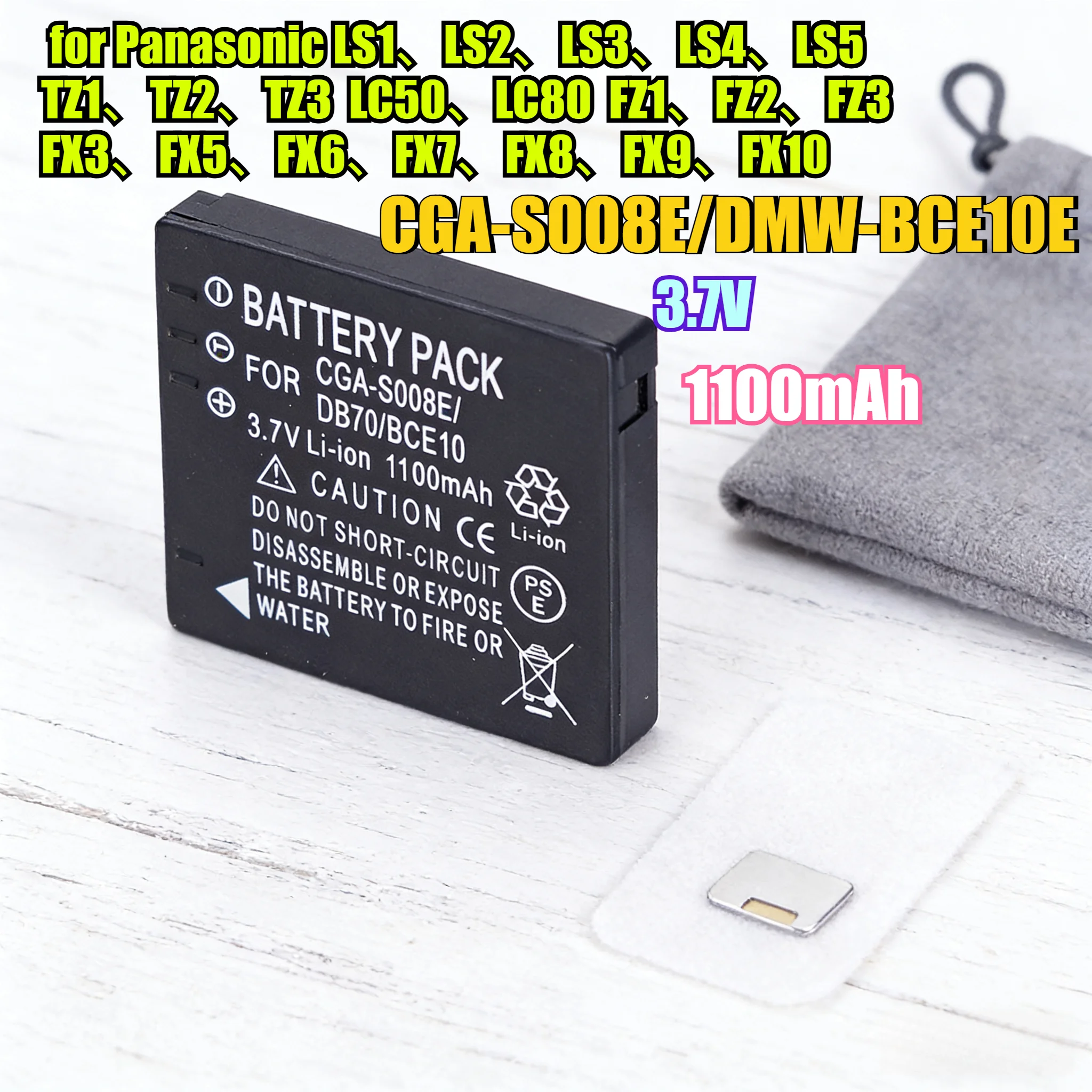 1100Mah CGA-S008E/D…