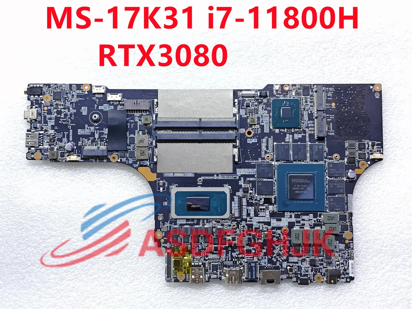 Suitable for MSI MS-17K3 laptop motherboard parameters SRKT3, i7-11800H, RTX3080, MS-17K31 REV:1.1 test OK shipped