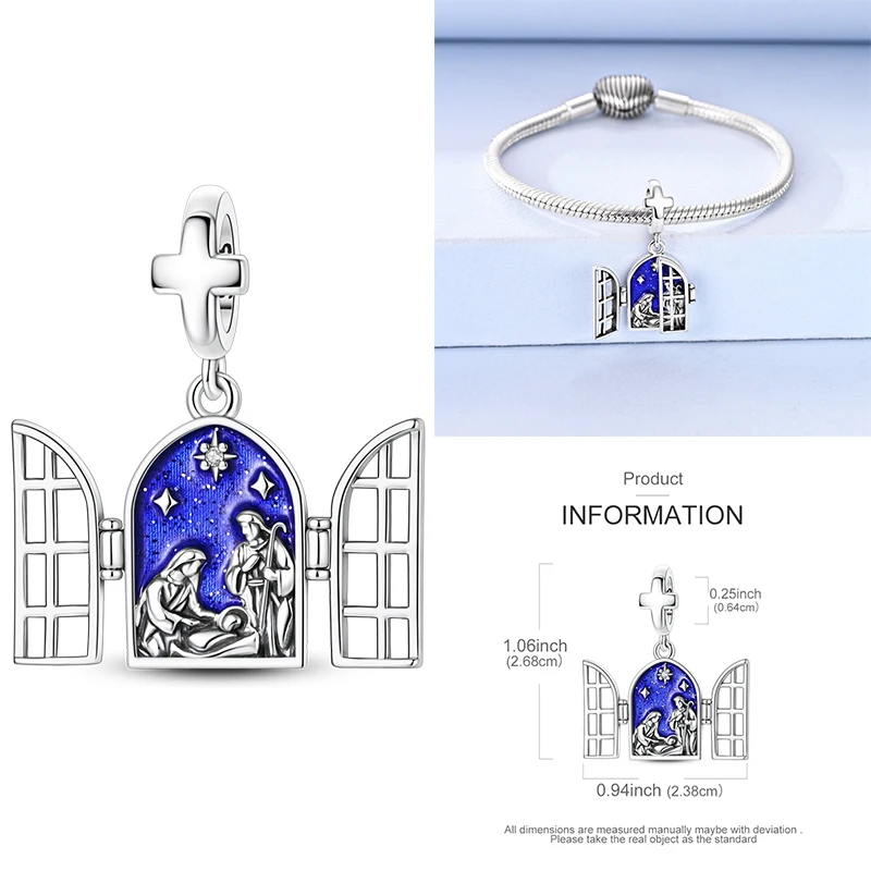 Neuer Russischer Matroschka-Anhänger aus 925 Sterling Silber, Russische Matroschka-Perle, Passend für Armbänder, DIY Damenschmuck Geschenk 2026 – Detail 15