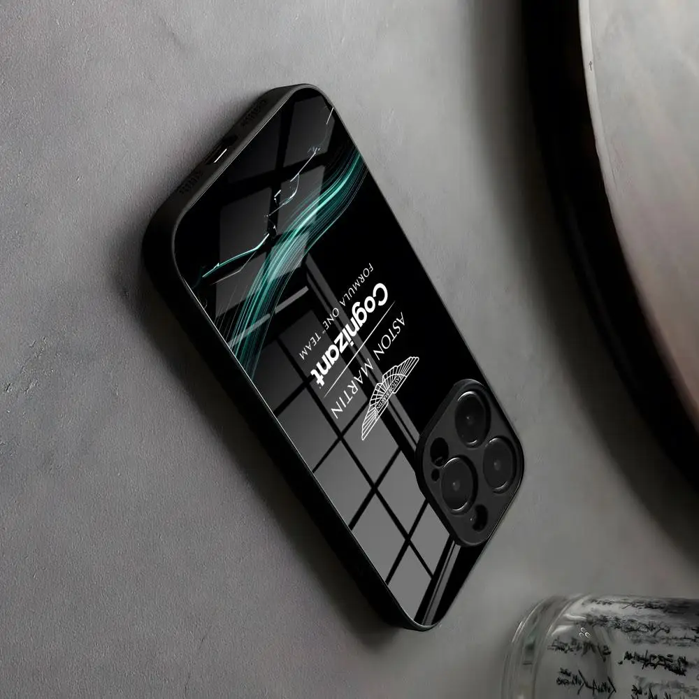 Etui na telefon Aston Martin F1 Race Team Alonso 14, szkło, do iPhone 17 Air 16 15 17, animacja japońska, 14 Pro Max 13 12 Mini 11 X XS — zdjęcie produktu 5