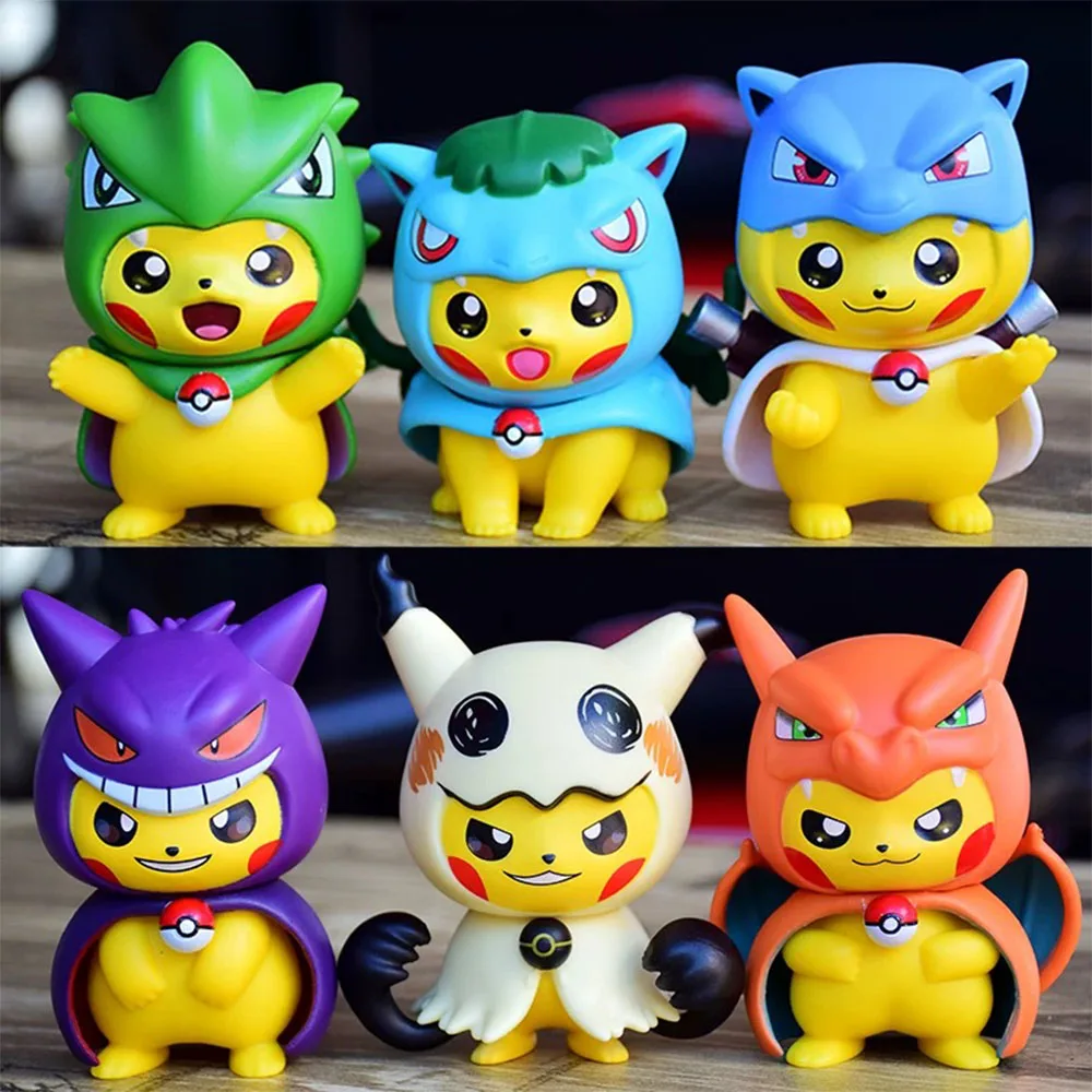 10CM Anime Spiel Übersetzer Pikachu Figur Taschenmonster Animation Nette Modell Spielzeug Geschenke Sammlung Dekoration Ornamente PVC