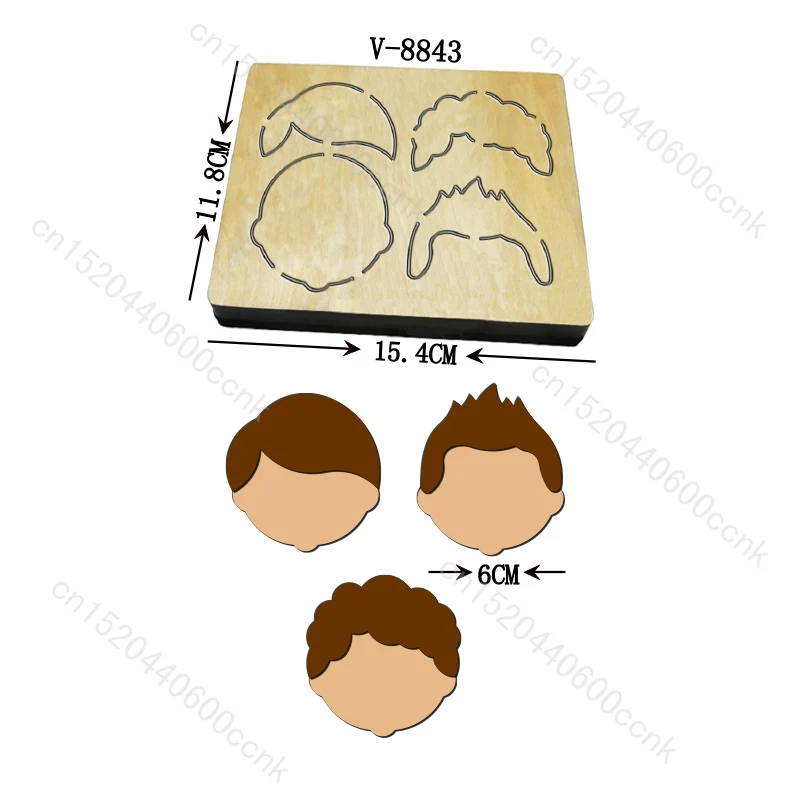 Wooden Cutting Dies for Scrapbooking, Multiple Sizes, V-8843, New