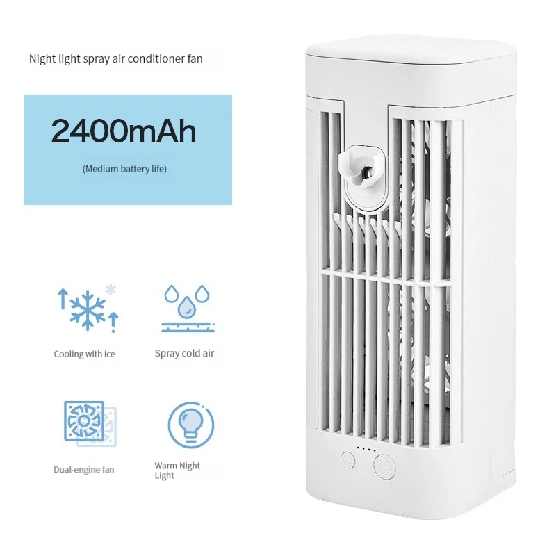 デスクトップエアコンファン、家庭用スプレー冷却、小型エアコン、屋内水冷