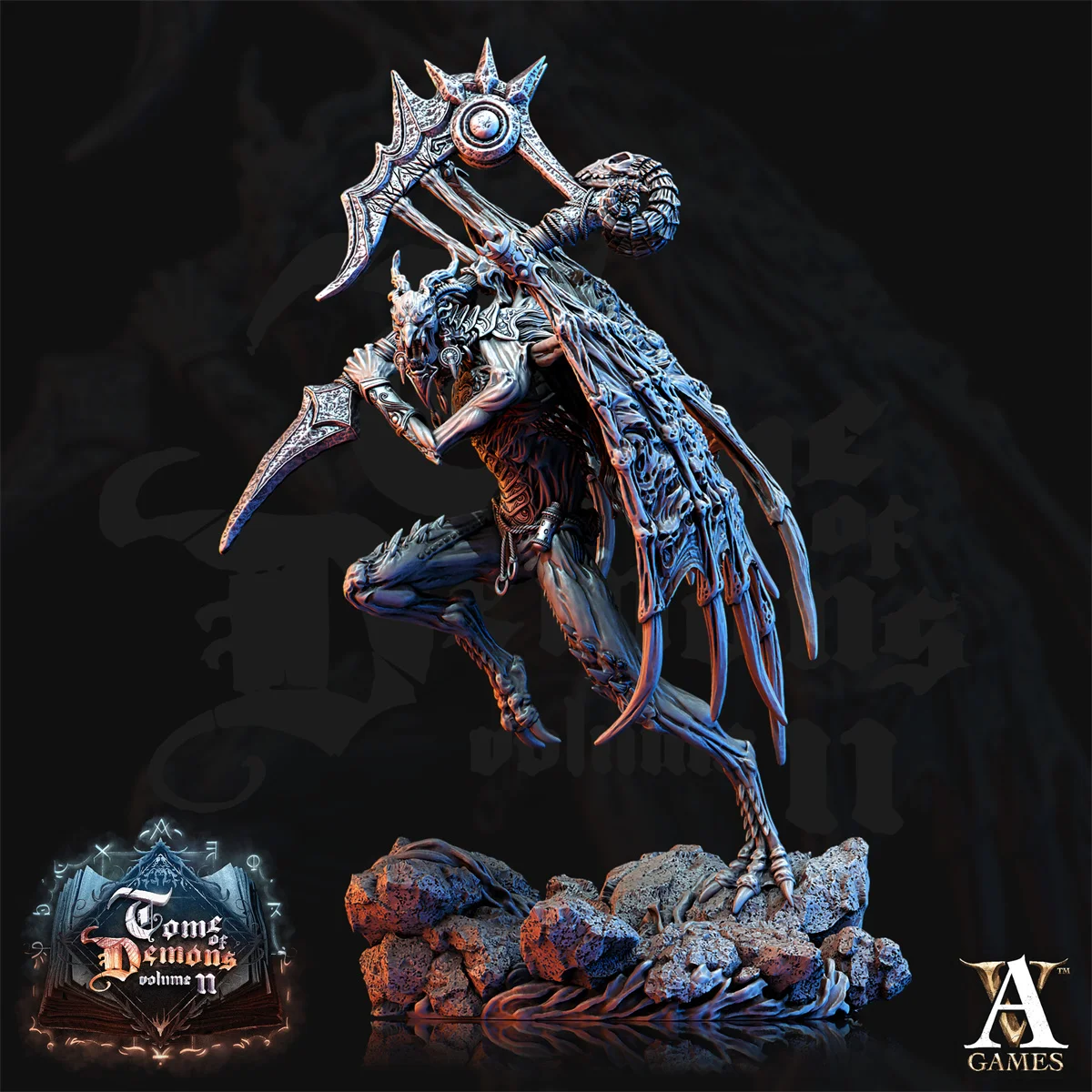 Figuras Miniaturas Dnd, Scroll Diabo, Burdack Blood Horn Knight, Vilão Modelo, Impressão 3D