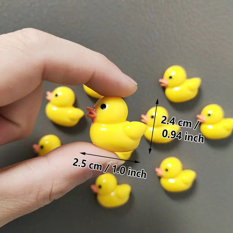 6Pcs Cartoon Duck Fridge Magnet Cute Animal Decor Magnetic Stick for Kitchen Home Office Decorative Ornaments