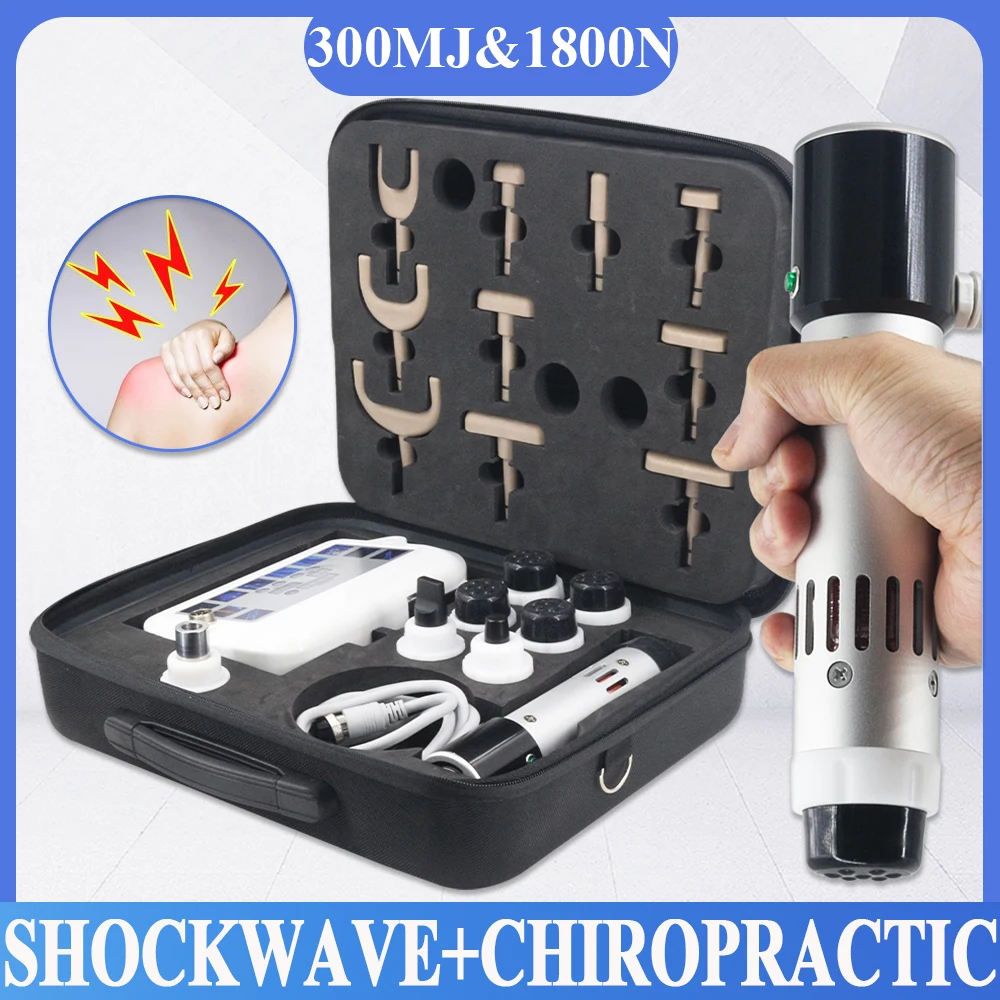 

2 в 1 машина для ударно-волновой терапии 300MJ для лечения ЭД, облегчение боли в талии, корректирующий массаж позвоночника, хиропрактика, новинка 2023 года