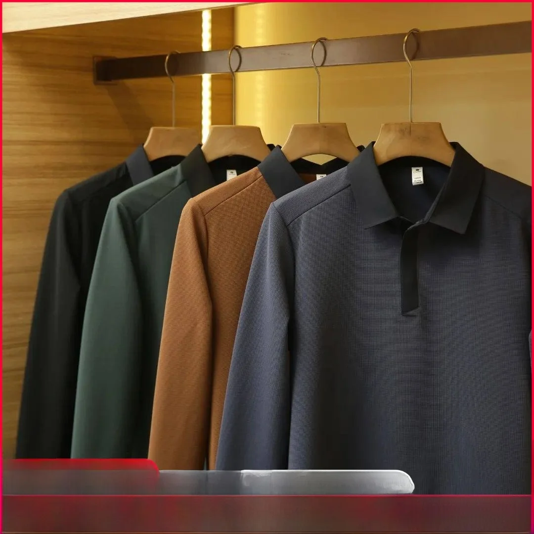 

Outdoor Men's Long Sve irt Lightweight Warm Fine Velvet Casual Versatile Autumn Winter New Sle Stand Fit Busin...