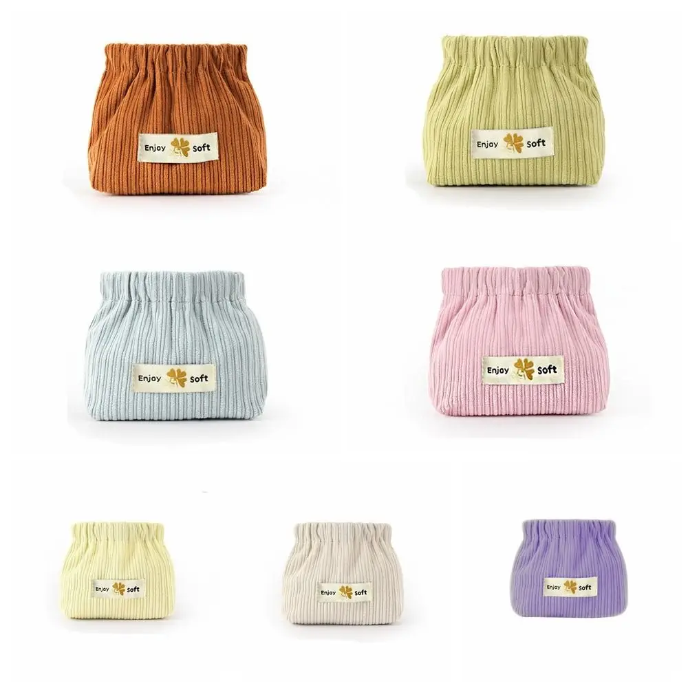 シンプルフラワーミニ化粧品バッグ化粧バッグ収納袋口紅収納袋イヤホンバッグ自動閉鎖リーフスプリングバッグ女の子