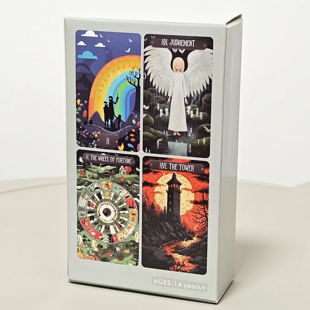 10.3*6cm Strange World Tarot Original Art Work 78 Pcs Tarot Cards Based on Rider Waite System