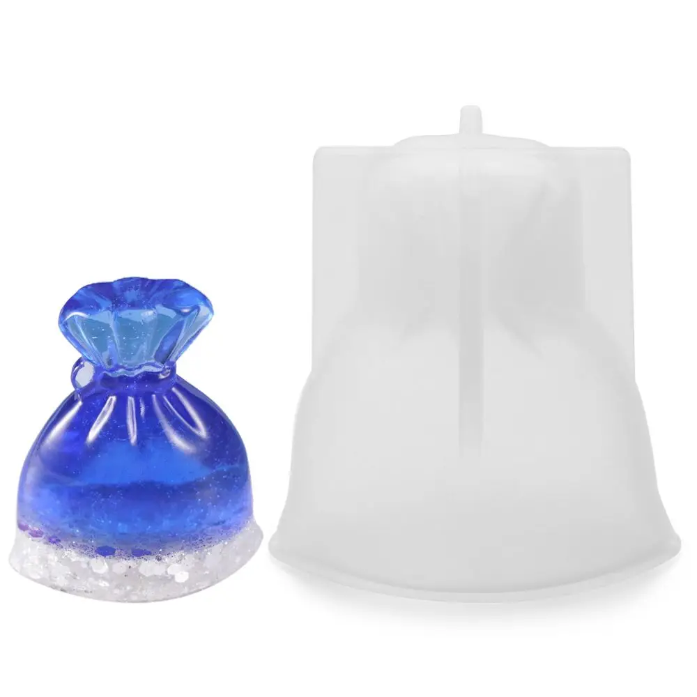 

Ornament Merry Christmas Epoxy Resin Jewelry Making Tools Silicone Mould Crystal Resin Molds Lucky bag Purse Silicone Mold