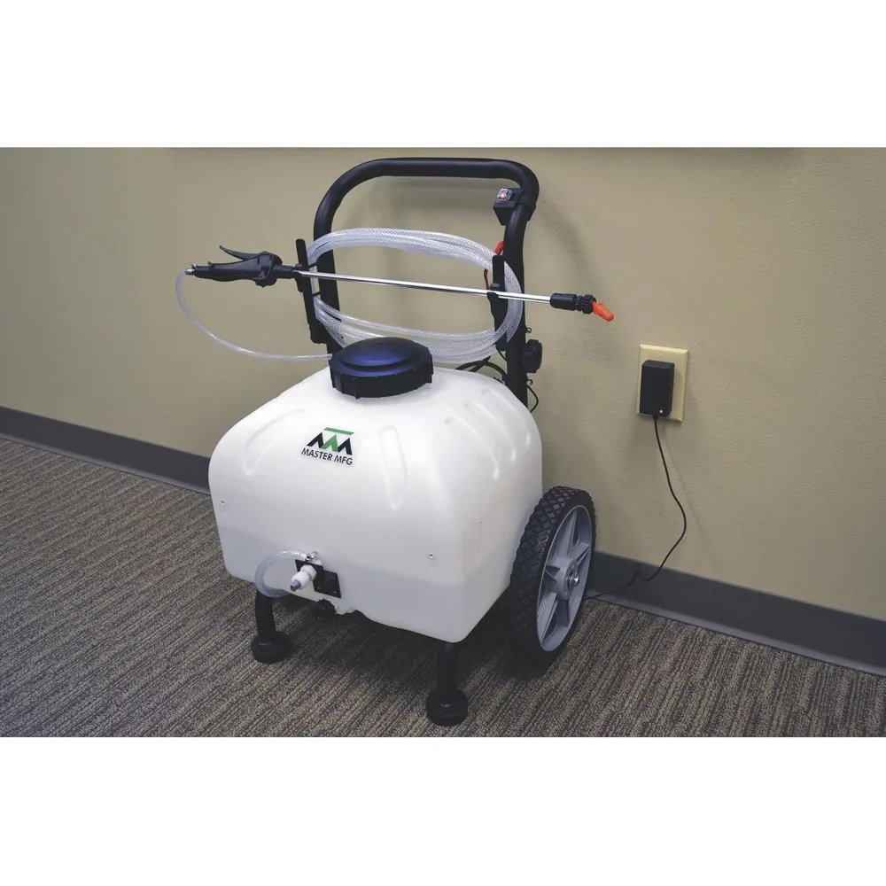 الفناء والحديقة والحديقة - Master Mfg Revolt Lithium-Ion Series 9 جالون بخاخ سحب وسحب - 1.0GPM، 50 بوصة Swath