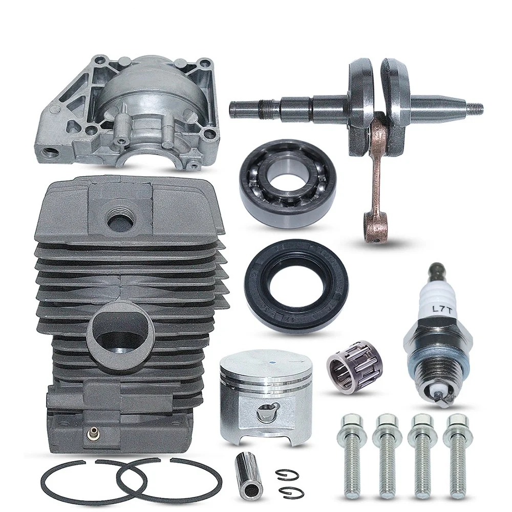 46mm Cylinder Piston kit Crankshaft with Spark Plug Replacement for Stihl MS390 MS290 MS310 029 039 Chainsaw Cortador De Grama