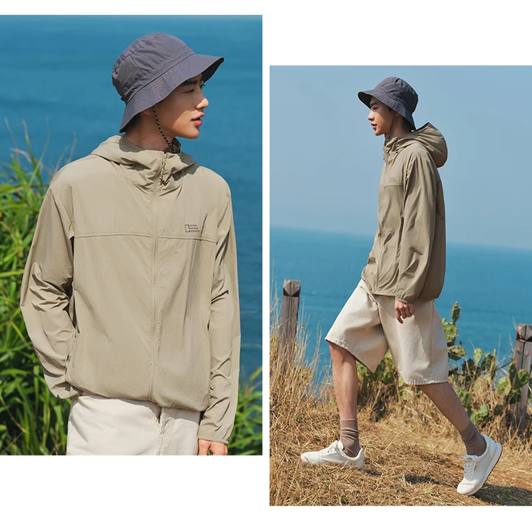 Semir Mens UV Jacket 2026 Hooded Cool Feeling Tops Couple Style Regular Shoulder Casual Fashion Soft Daily Wear