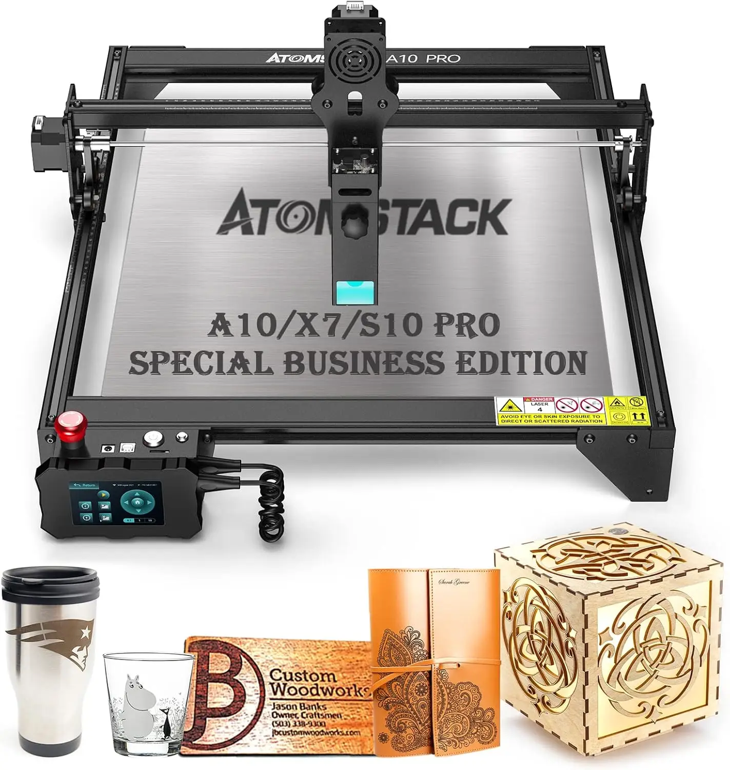 

Official ATOMSTACK A10 Pro/X7 Pro/S10 Pro Laser Engraver, 10000mW Laser Engraving Machine, Laser Cutter and Engraver Machine wit