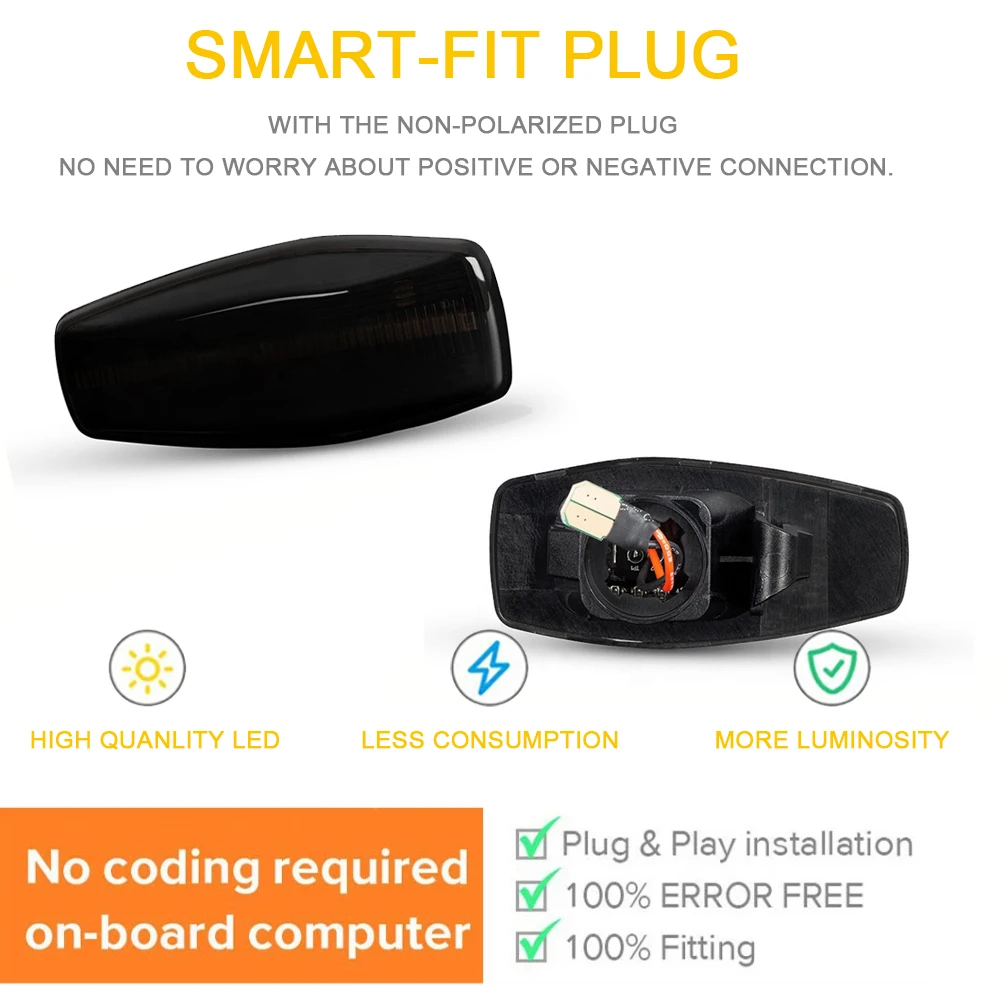 Sequencyjne kierunkowskazy LED do Hyundai XG25 XG30 XG300 XG350 I10 Accent Verna Tiburon Coupe Getz Prime Elantra