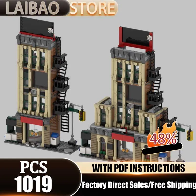 

Blockbuster Movie Model Moc Building Blocks Film Architecture Technology Bricks DIY Christmas Assembly Street View Toys Gift