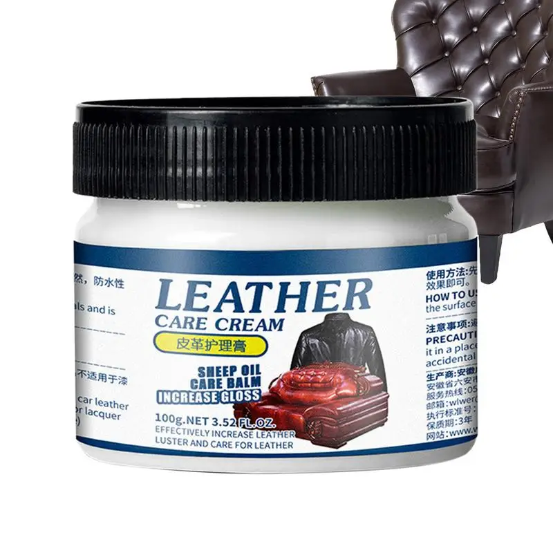 

Leather Furniture Conditioner Leather Repair Cream Deep Nourishing And Refurbish Coating For Leather Couches Car Seats Purses