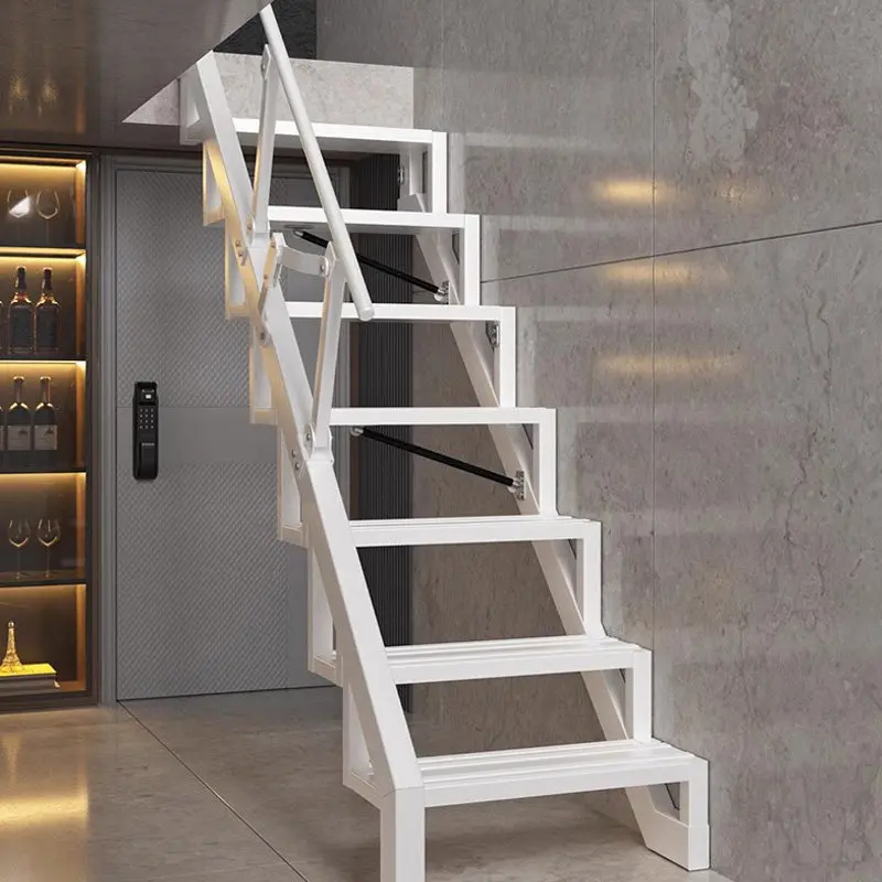 For homeloft folding stair steps thickened and storable side retractable side