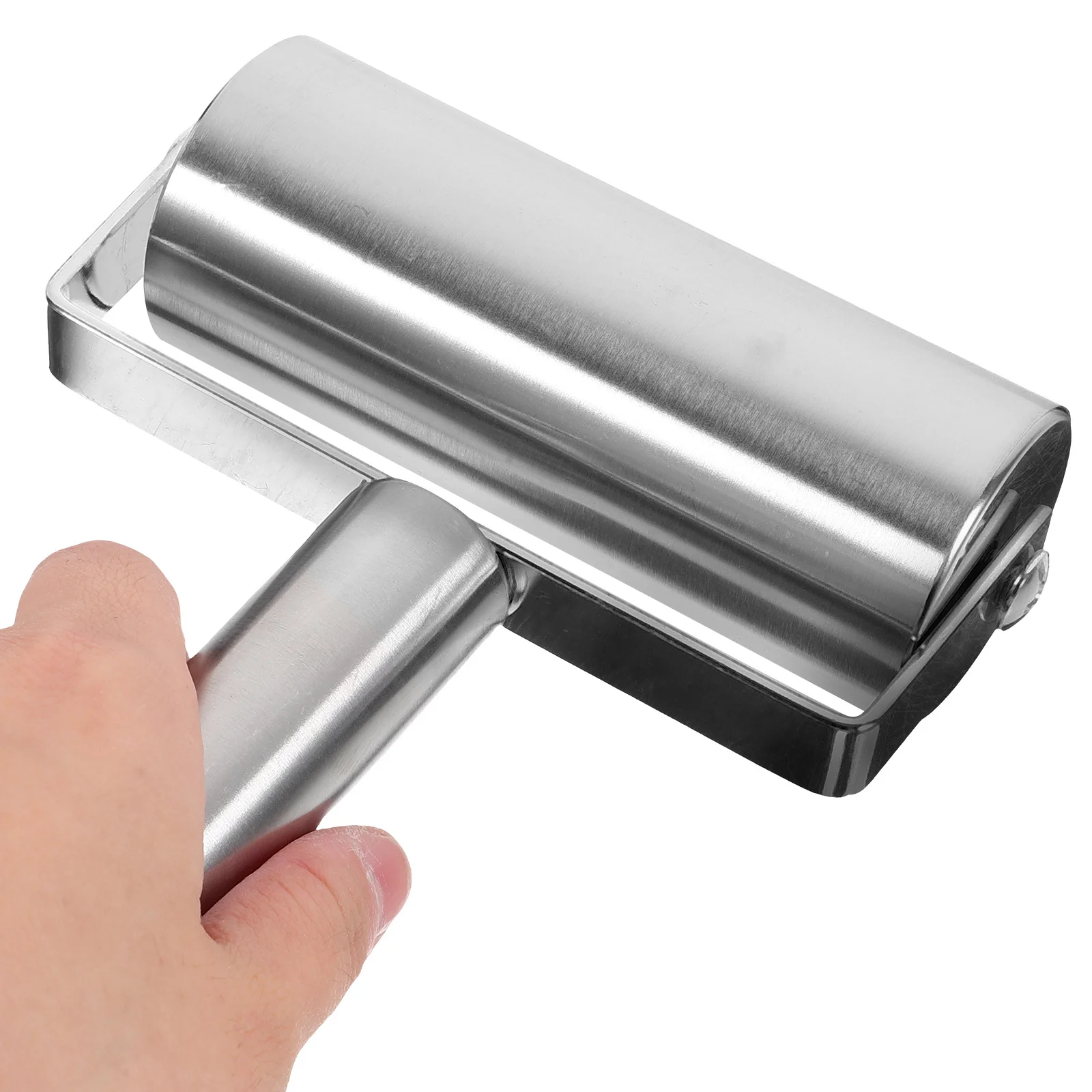 

Stainless Steel Dough Roller Pin T-Shaped Design Rolling Pin Kitchen Cooking Baking Tool Pastry Pizza Roller Effort Saving