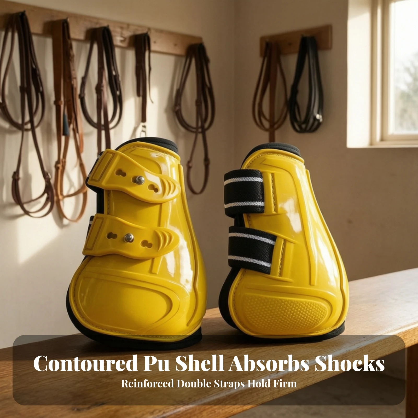 Hind Fetlock Boots Soft Padded Horse Leg Protection Boots Tack Safeguarding Lightweight for Equestrians, Training