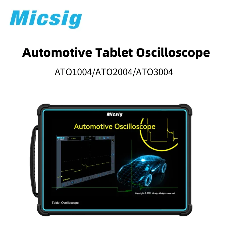 Micsig Automotive Oscilloscope 4 CH ATO3004 300MHz 2GSa/s ATO2004 200MHz ATO1004 100MHz 1GSa/s Digital Tablet Oscilloscope 32G 3