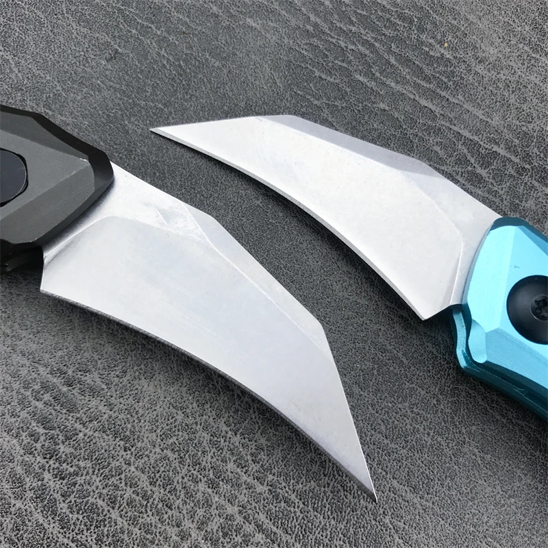 Outdoor survival camping KS7350 aluminum alloy handle hunting tactics self-defense collection EDC tool folding knife