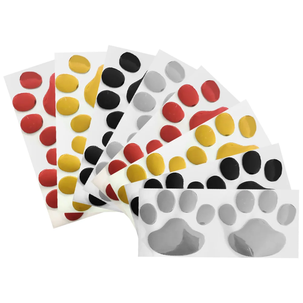 

8Pairs Car Paw Stickers Dog Paw Print Decals Cute Scratch Cover Pet Footprint Decoration for Cars Trucks Suvs Animal Paws Decals