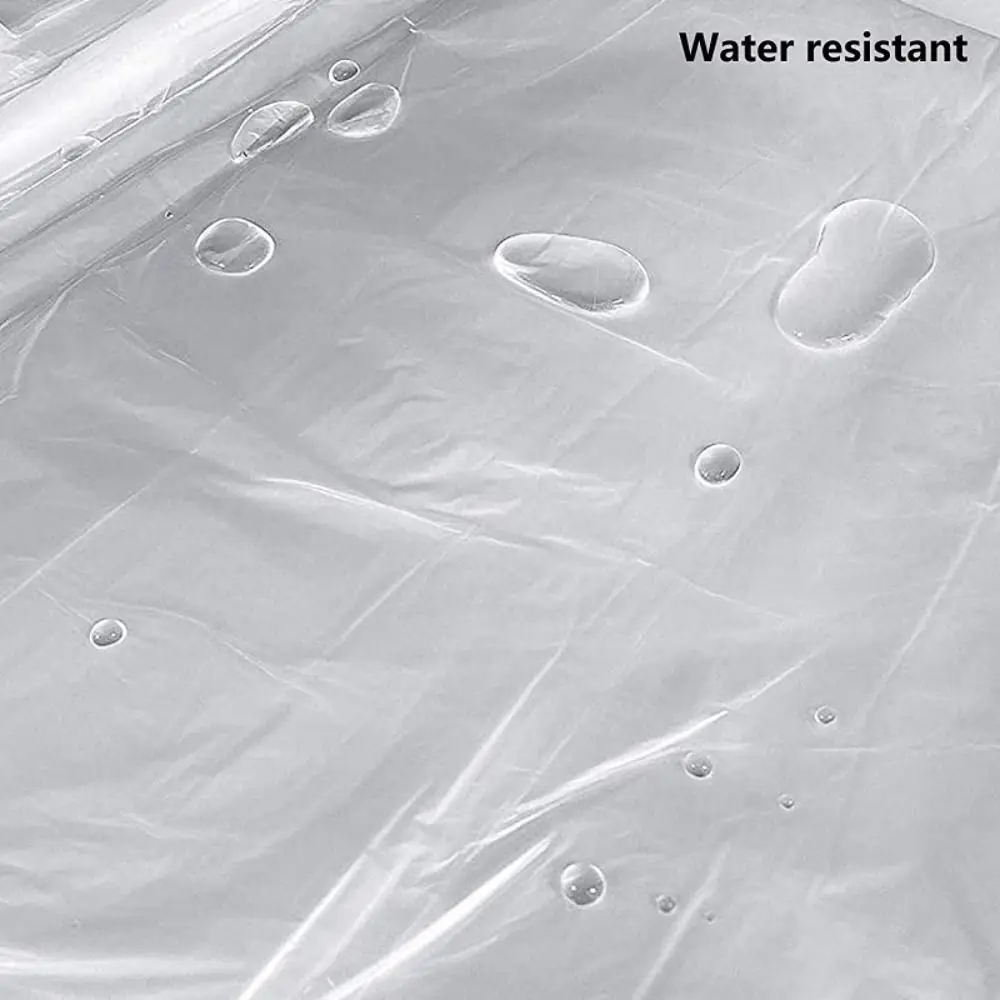 100pcs/Pack Transparent Disposable Plastic Sheets Waterproof Film PVC Material Disposable Bed Sheets Bath Bags Plastic Sheeting