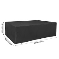 Oxford Cloth Outdoor Furniture Cover Waterproof Garden Dustproof Cover Garden Table and Chair Cover