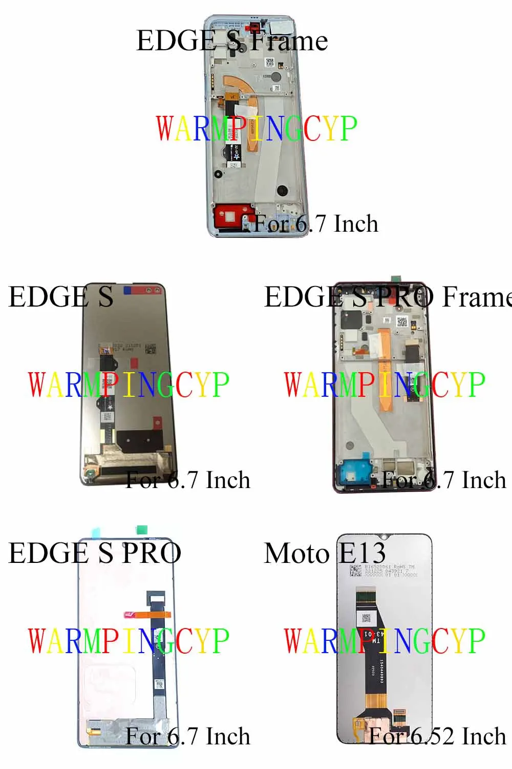 Assembly (Touch Screen+LCD) For Motorola EDGE 40 PRO Plus 2020 2022 2023 Moto E13 XT2061-1 Nio XT2125 XT2153