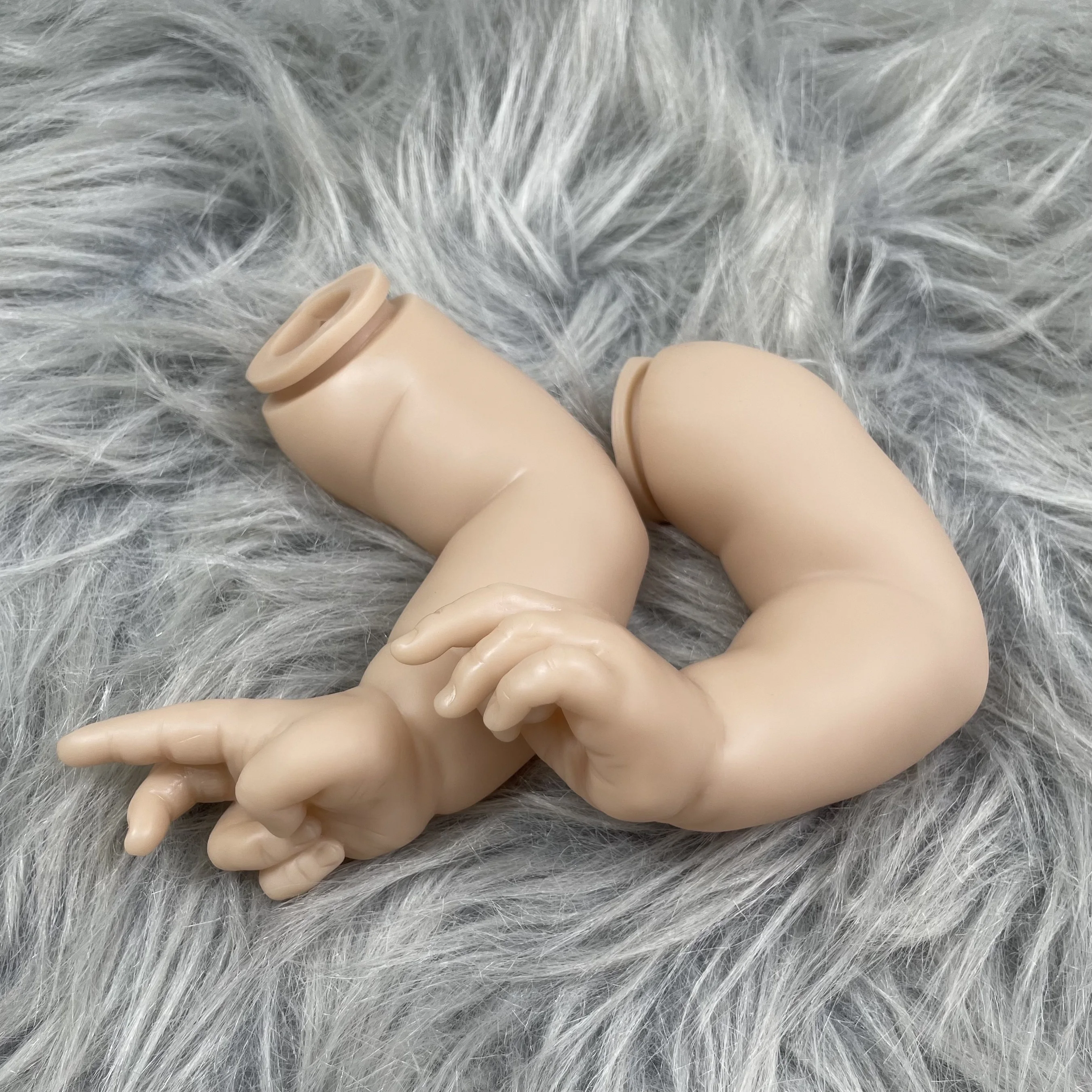 MRB 23 pollici in vinile vuoto Reborn Baby Doll Kit Missy con nome inciso parti di bambole non finite con occhi e corpo in tessuto