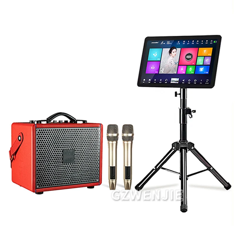 Karaoke System 14.1Inches 3in1 4K Output Touch Screen Bluetooth Mobile Phone Pick Songs Karaoke Player Karaoke Machine 1/2/3TB