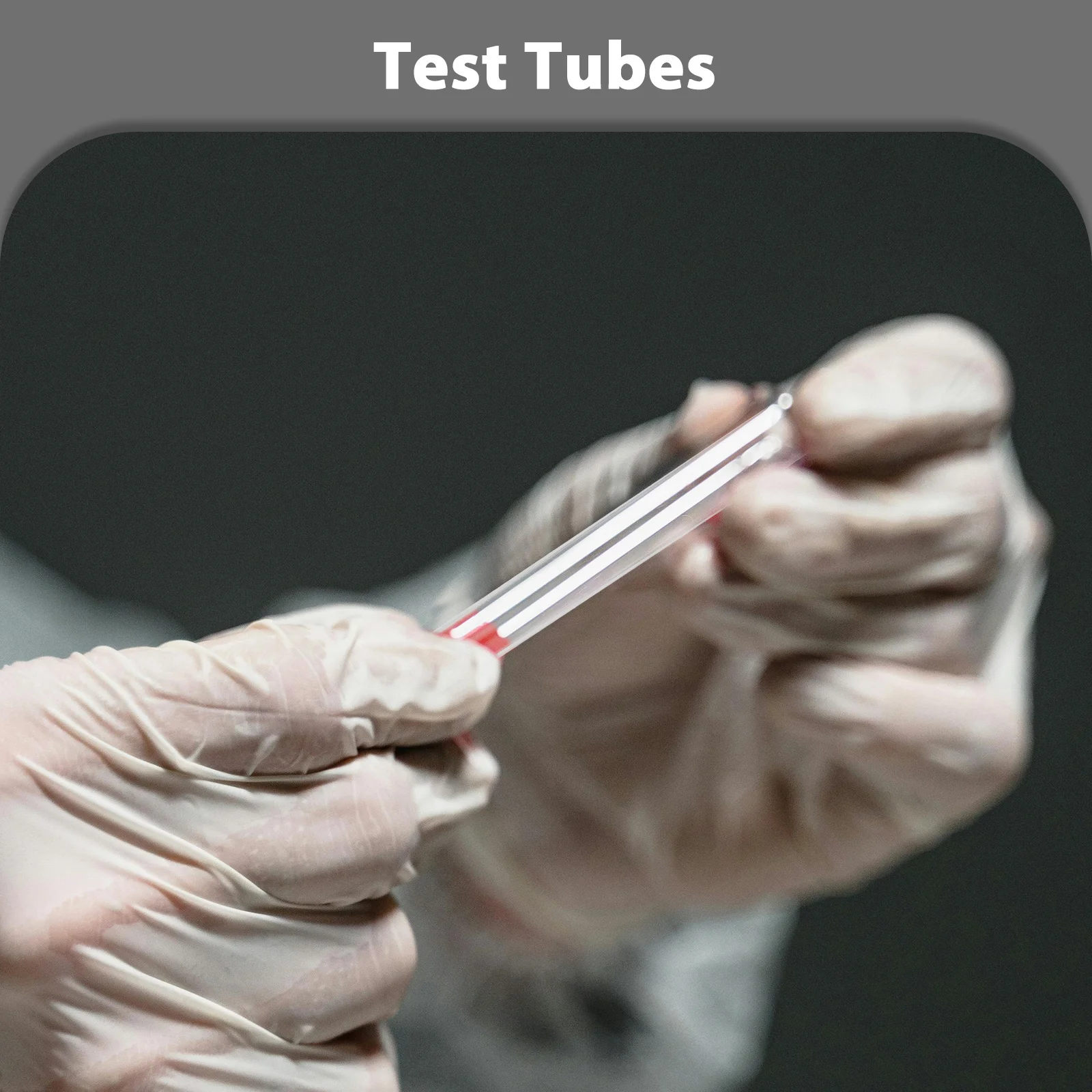 50Pcs Transparent Plastic Test Tubes Durable Scientific Experiment Tubes Storage Containers Laboratory Multi-Use Lightweight