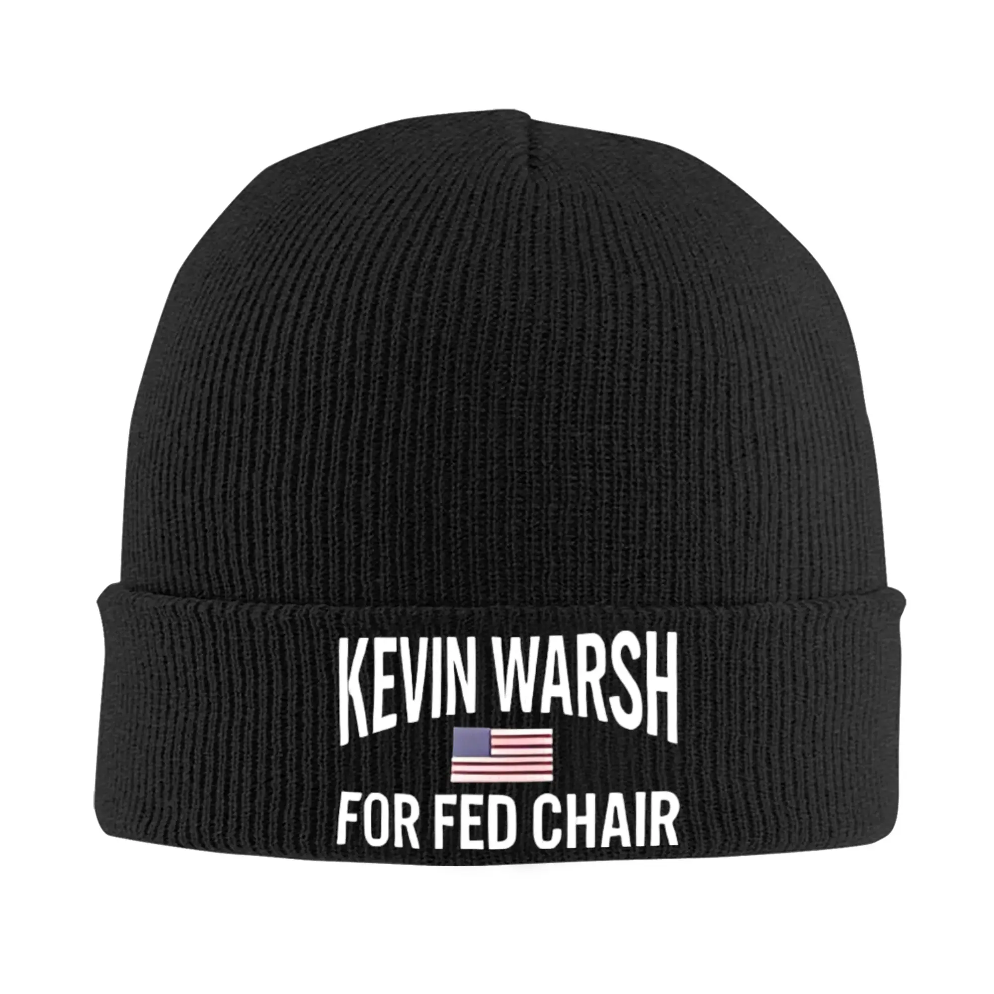 Kevin Warsh 2026 Knit Hat  Beanie Hats Kpop Thermal Elastic Men Women Bonnet Hats Spring Pattern Cool Caps Gift
