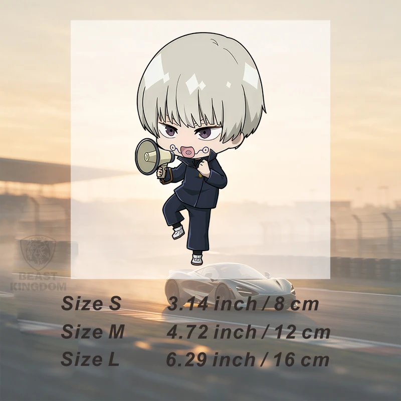Car Stickers Chibi Megaphone Vinyl Decal Waterproof Die Cut Weatherproof for Helmet Windshield Fuel Tank Gas Cap Auto Decor