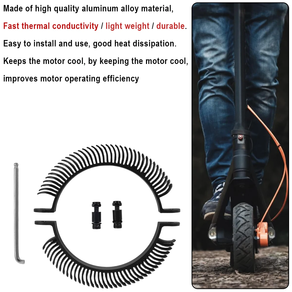 Metallic Motor Radiator Fin for INOKIM OXO OX Electric Scooter Engine Detachable Heat Sink for Heat Dissipation Accessories view 6