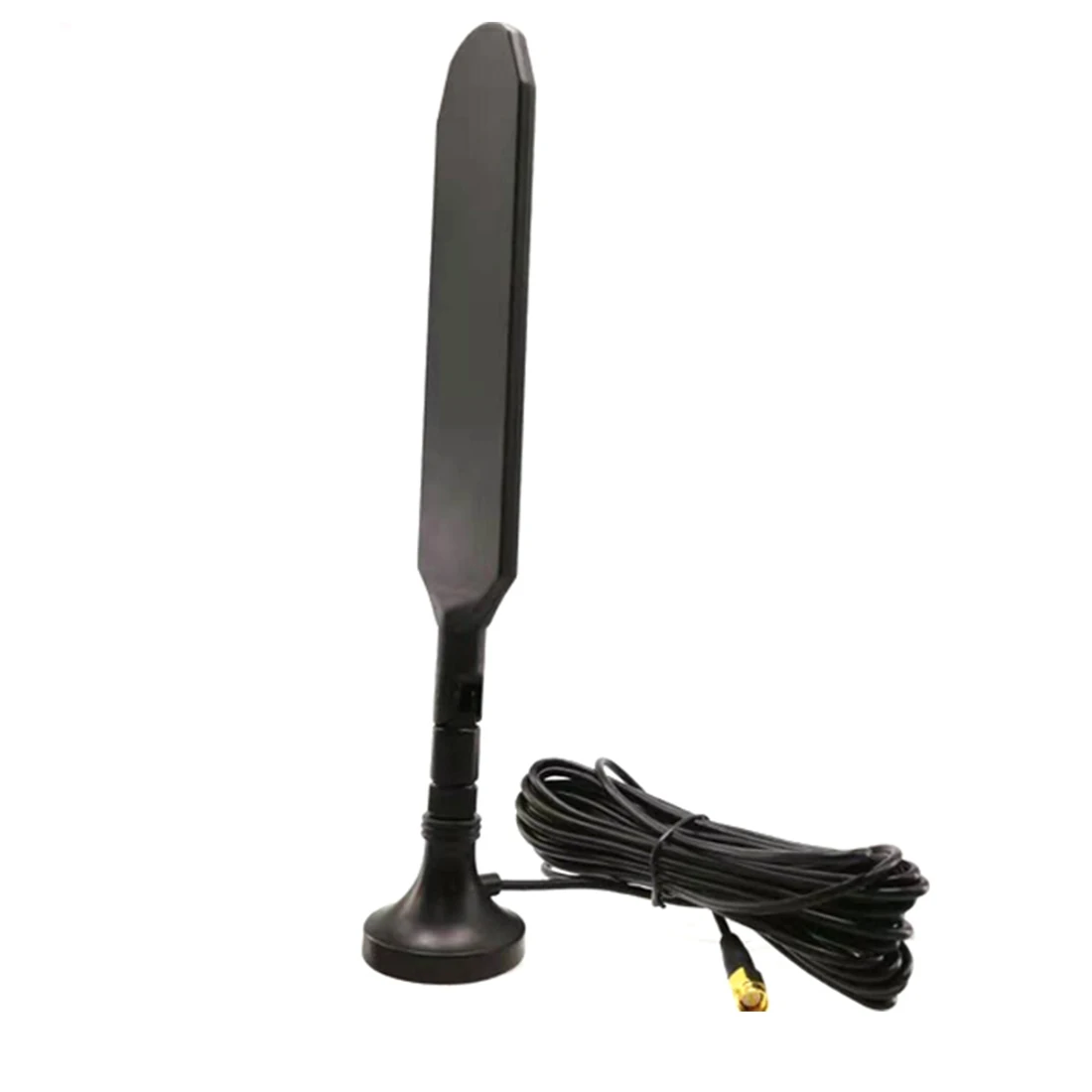 Antena de ventosa de tamaño medio 4G, forma plana, 5dbi, Sma, módem macho, antena externa, venta al por mayor, nuevo, 1 unidad