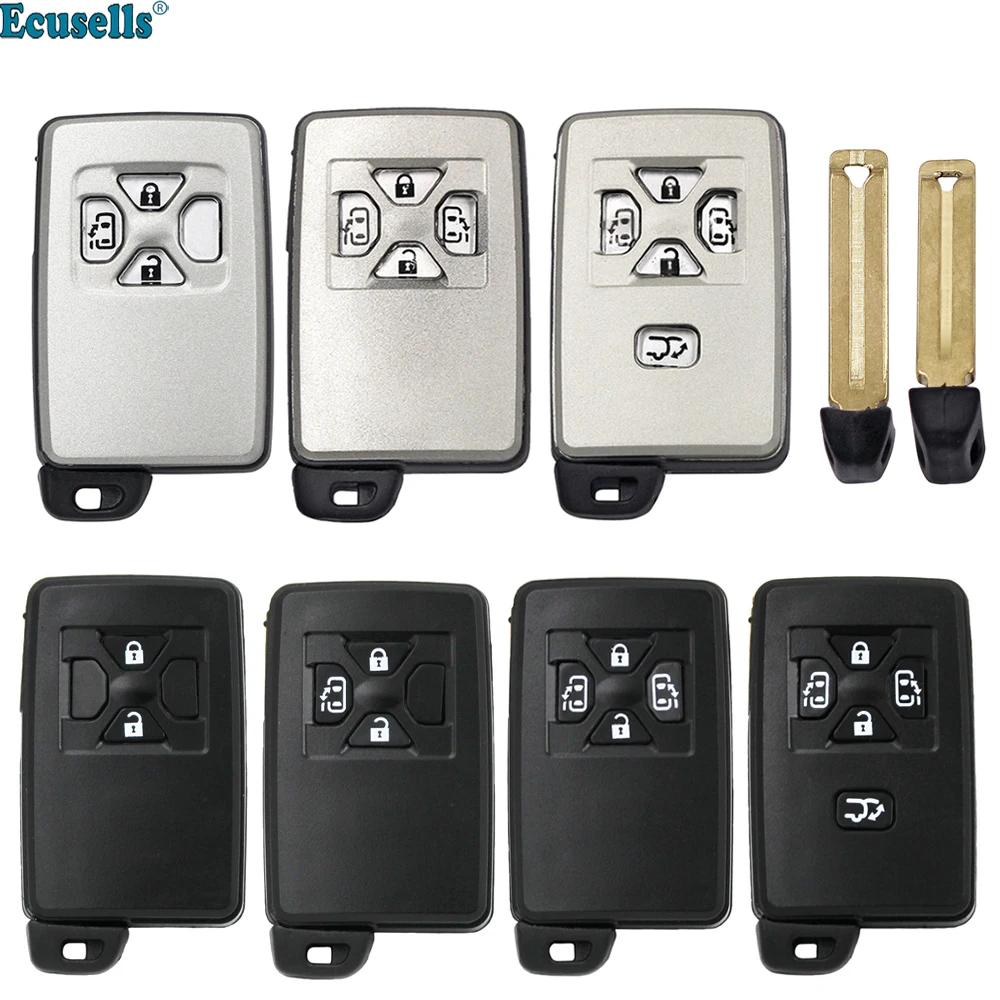 2/3/4/5 Buttons Remote Key Shell Case Fob for TOYOTA Noah Estima Previa Corolla Axio Allion Vios Corolla with Insert Key