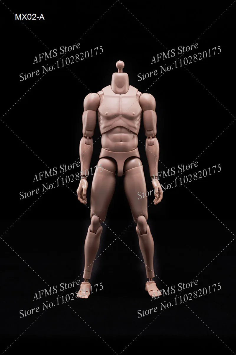 MX02-A B 1/6 Men Soldier Body Super Flexible Narrow Shoulders Joint Body 2.0 12Inch Europe/Asian Action Figure Model Doll Toy