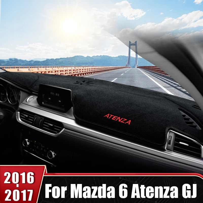 

For Mazda 6 Atenza GJ 2016 2017 Car Dashboard Cover Mat Sun Shade Carpet Instrument Panel Carpets Non-Slip Pad Auto Accessories