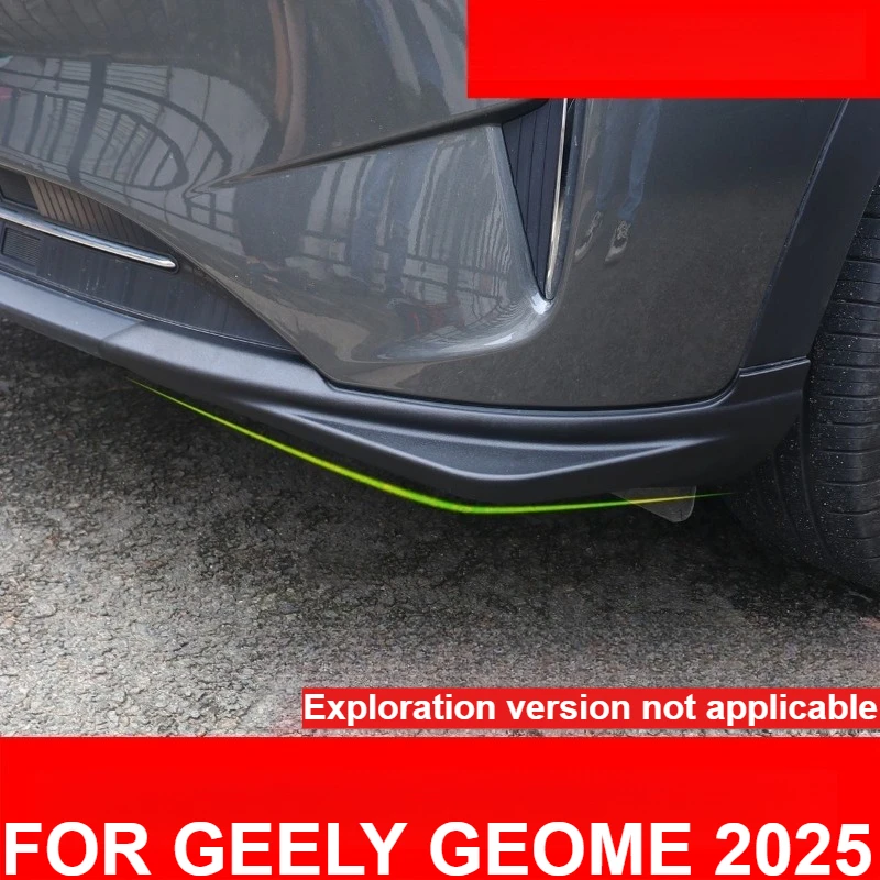 

Боковая защита переднего бампера, наклейка, накладки, угловая полоса переднего бампера из АБС-пластика для GEELY GEOME 2025, внешние аксессуары
